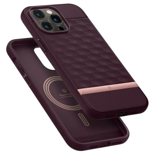 Чехол Spigen Caseology Parallax Mag для iPhone 14 Pro (ACS05004) Burgundy