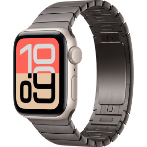 Смарт-часы Apple Watch SE (2025) 44mm Starlight Aluminum Case with Slate Link Bracelet