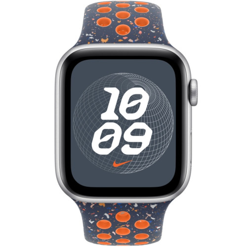 Ремешок Apple Watch 46mm Blue Flame Nike Sport Band S/M