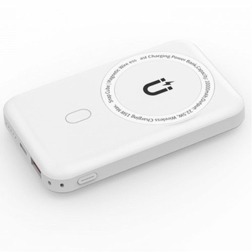 Внешний аккумулятор WiWU Snap Cube Magsafe Wireless Charge SC 10000 mAh White