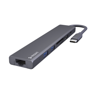Хаб Deppa USB-C 7 в 1 (73127) Space Gray