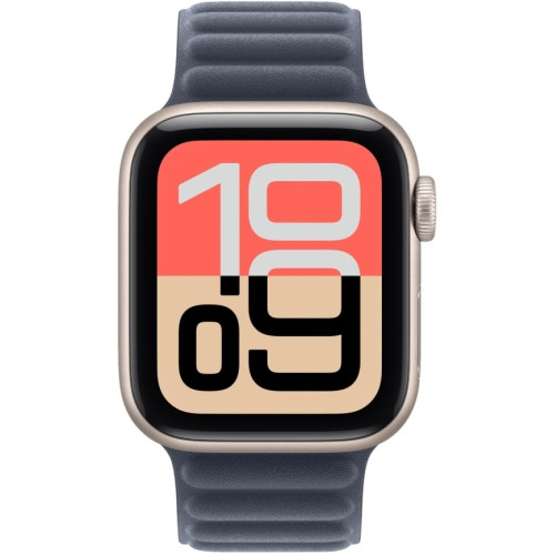 Смарт-часы Apple Watch SE (2025) 40mm Starlight Aluminum Case with Navy Magnetic Link S/M