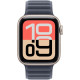 Смарт-часы Apple Watch SE (2025) 40mm Starlight Aluminum Case with Navy Magnetic Link S/M