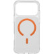 Чехол Uniq LifePro Xtreme Anti-FingerprintSlim Hybrid Case with MagClick для iPhone 17 Pro Frost Clear/Volt Orange