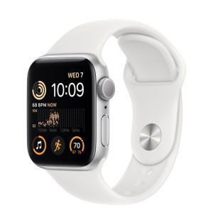 Смарт-часы Apple Watch Series SE GPS 40mm Silver/White Sport Band (MNJV3)