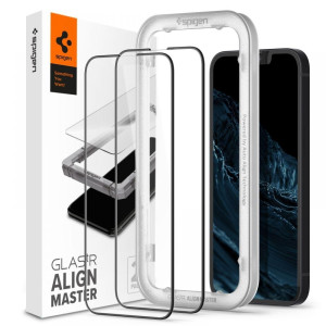 Защитное стекло Spigen iPhone 13/13 pro ALM Glass FC 2-Pack (AGL03387)
