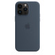 Силиконовый чехол Apple MagSafe для iPhone 14 Pro Storm Blue