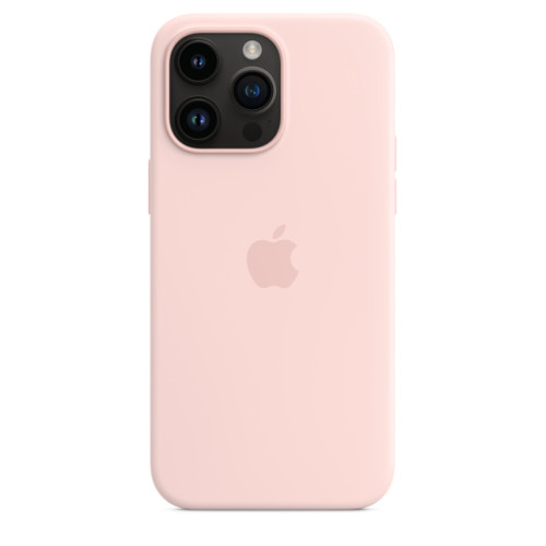 Силиконовый чехол Apple MagSafe для iPhone 14 Pro Chalk Pink