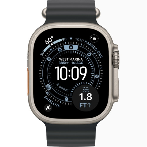 Смарт-часы Apple Watch Ultra 3 (2025) 49mm Natural Titanium Case with Black Ocean Band