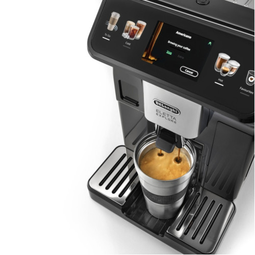 Кофемашина DeLonghi Dinamica Eletta Explore ECAM450.55.G Black