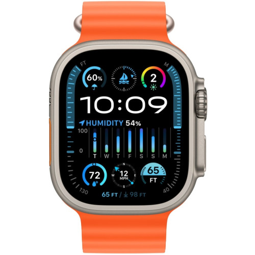 Смарт-часы Apple Watch Ultra 2 49mm Titanium Case with Orange Ocean Band