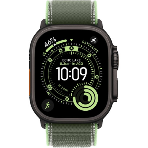 Смарт-часы Apple Watch Ultra 3 (2025) 49mm Black Titanium Case with Green/Neon Trail Loop M/L
