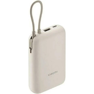 Внешний аккумулятор Xiaomi Power Bank 10000mAh (Integrated Cable) Tan