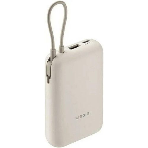 Внешний аккумулятор Xiaomi Power Bank 10000mAh (Integrated Cable) Tan