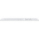 Клавиатура Apple Magic Keyboard with Touch ID and Numeric Keypad USB-C (MXK73) White
