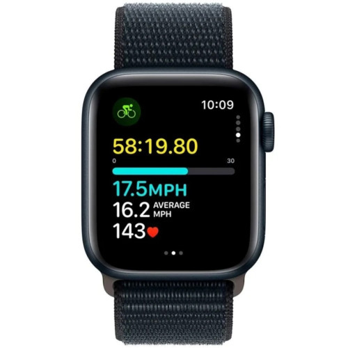 Смарт-часы Apple Watch SE (2023) 44mm Midnight Aluminium Case with Midnight Sport Loop (MREA3)
