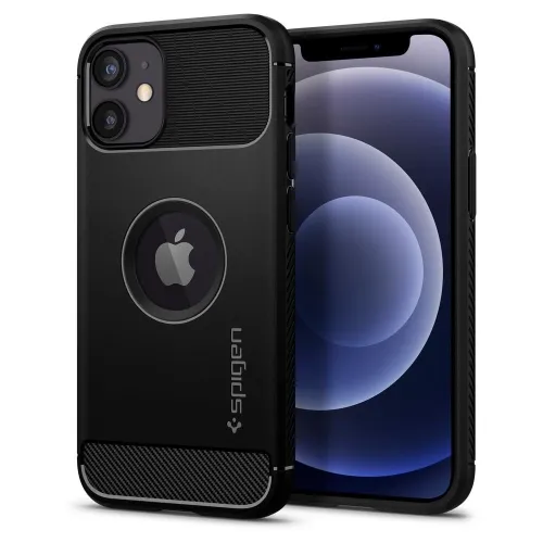Чехол Spigen Rugged Armor для iPhone 12 Mini ( ACS01743) Black