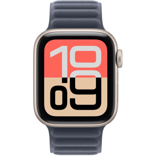 Смарт-часы Apple Watch SE (2025) 44mm Starlight Aluminum Case with Navy Magnetic Link M/L