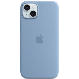 Силиконовый чехол Apple MagSafe для iPhone 15 Plus Winter Blue