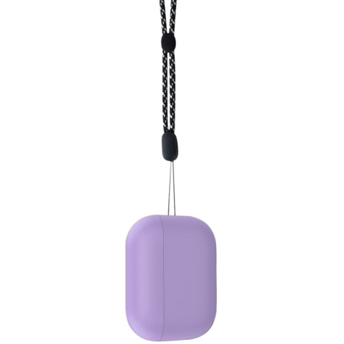 Силиконовый чехол Deppa для AirPods PRO2 с ремешком (47342) Purple