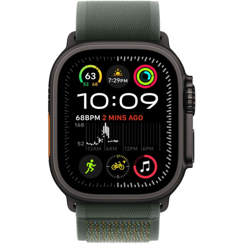 Смарт-часы Apple Watch Ultra 2 (2024) 49mm Black Titanium Case with Green Trail Loop S/M