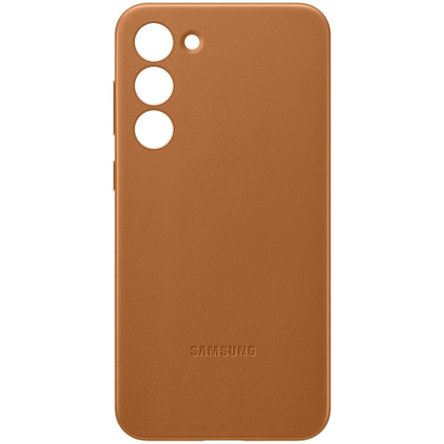 Чехол Samsung Leather Case для Galaxy S23 Plus Camel