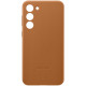 Чехол Samsung Leather Case для Galaxy S23 Plus Camel