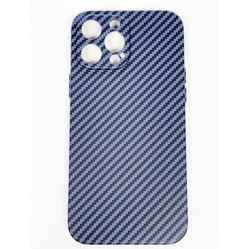 Чехол под карбон и кевлар LUXO для iPhone 14 Pro Carbon\Blue