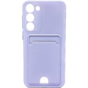 Чехол Silicone для Galaxy S23 c вырезом для карт Violet