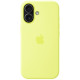Чехол Apple Silicone Case with MagSafe для iPhone 17 Neon Yellow