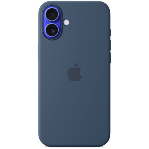 Чехол Apple Silicone Case with MagSafe для iPhone 16 Plus Denim