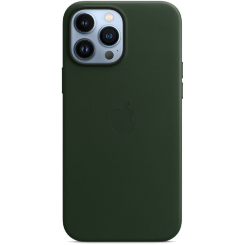 Кожаный чехол Apple MagSafe для iPhone 13 Pro Max Зелёная секвойя