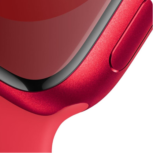 Смарт-часы Apple Watch Series 9 41mm (PRODUCT) RED Aluminum Case with Red Sport Band M/L (MRXH3)