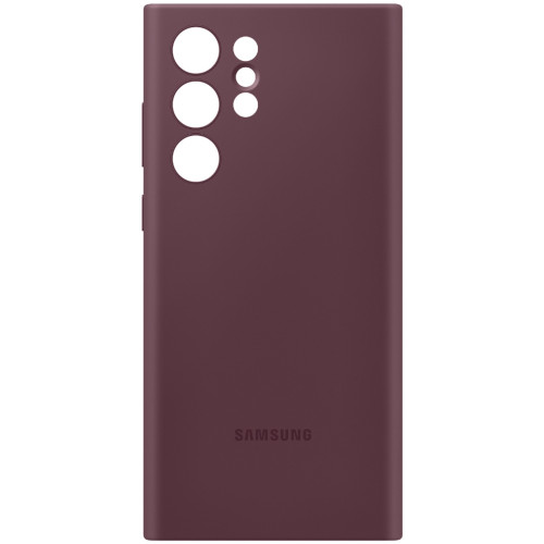 Чехол Samsung Silicone Cover для Galaxy S22 Ultra (EF-PS908TEEGRU) Burgundy
