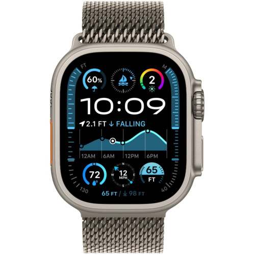 Смарт-часы Apple Watch Ultra 2 (2024) 49mm Natural Titanium Case with Natural Titanium Milanese Loop L