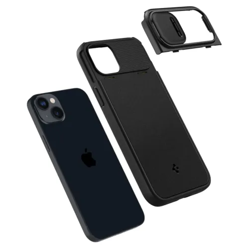 Чехол Spigen Optik Armor (MagFit) для iPhone 14 (ACS05070) Black