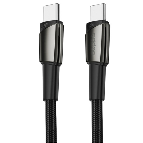 Кабель Deppa USB-C/USB-C, 140W, 1.5m 72527 Black