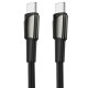 Кабель Deppa USB-C/USB-C, 140W, 1.5m 72527 Black