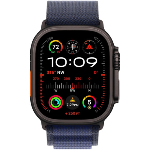 Смарт-часы Apple Watch Ultra 2 (2024) 49mm Black Titanium Case with Navy Alpine Loop L