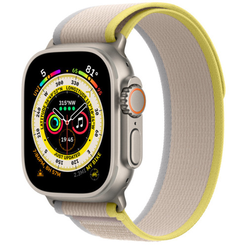 Смарт-часы Apple Watch Ultra GPS + Cellular 49mm Titanium Case with Yellow/Beige Trail Loop M/L