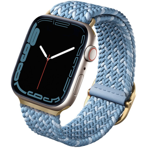 Ремешок Uniq Aspen Design Strap Braided для Apple Watch 38/40/41 Cerulean Blue