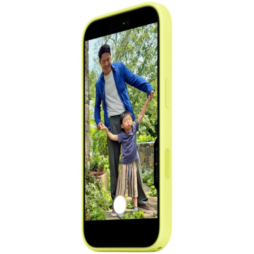 Чехол Apple Silicone Case with MagSafe для iPhone 17 Neon Yellow