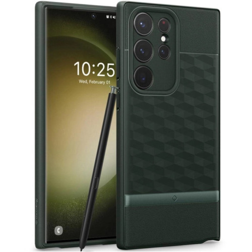 Чехол Spigen Caseology для Galaxy S23 Ultra (ACS05987) Midnight Green