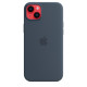 Силиконовый чехол Apple MagSafe для iPhone 14 Storm Blue