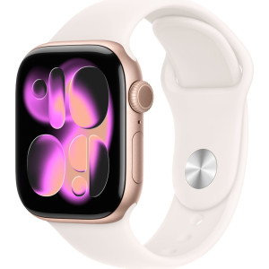 Смарт-часы Apple Watch Series 11 42mm Rose Gold Aluminium Case with Light Blush Sport Band M/L
