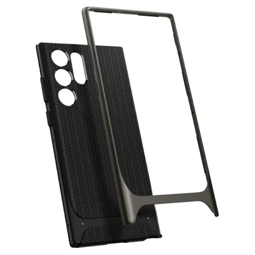 Чехол Spigen Neo Hybrid Galaxy S22 Ultra (ACS03926) Gunmetal