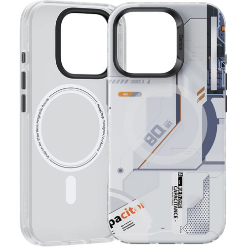 Чехол Benks Magnetic Perspective-Mecha Case with MagSafe для iPhone 16 Pro White