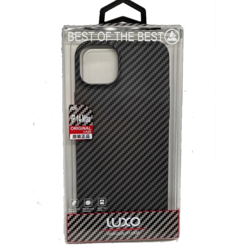 Чехол под карбон и кевлар LUXO для iPhone 14 Pro Max Carbon\Gray