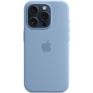 Силиконовый чехол Silicone для iPhone 15 Pro Ocean Blue