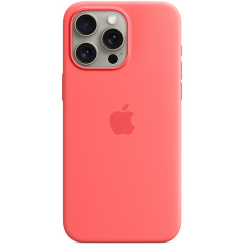 Силиконовый чехол Apple MagSafe для iPhone 15 Pro Guava